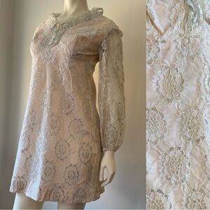 Vintage 1960s Lace Party Dress
